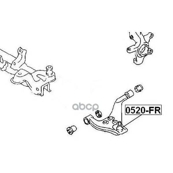 Опора Шаровая Mazda: Friendee 1997- Aarf0amazda Friendee/Freeda Sgl5/Sgr 1995-1996 ASVA арт. 0520FR