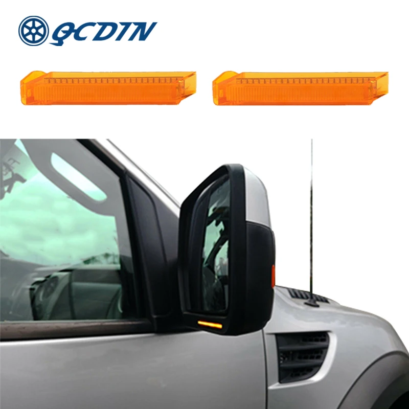 

QCDIN For Ford Raptor 2010-2014 Side Marker Light Turn Signal Light Adapter Signal Light For Expedition Lincoln Mark LT