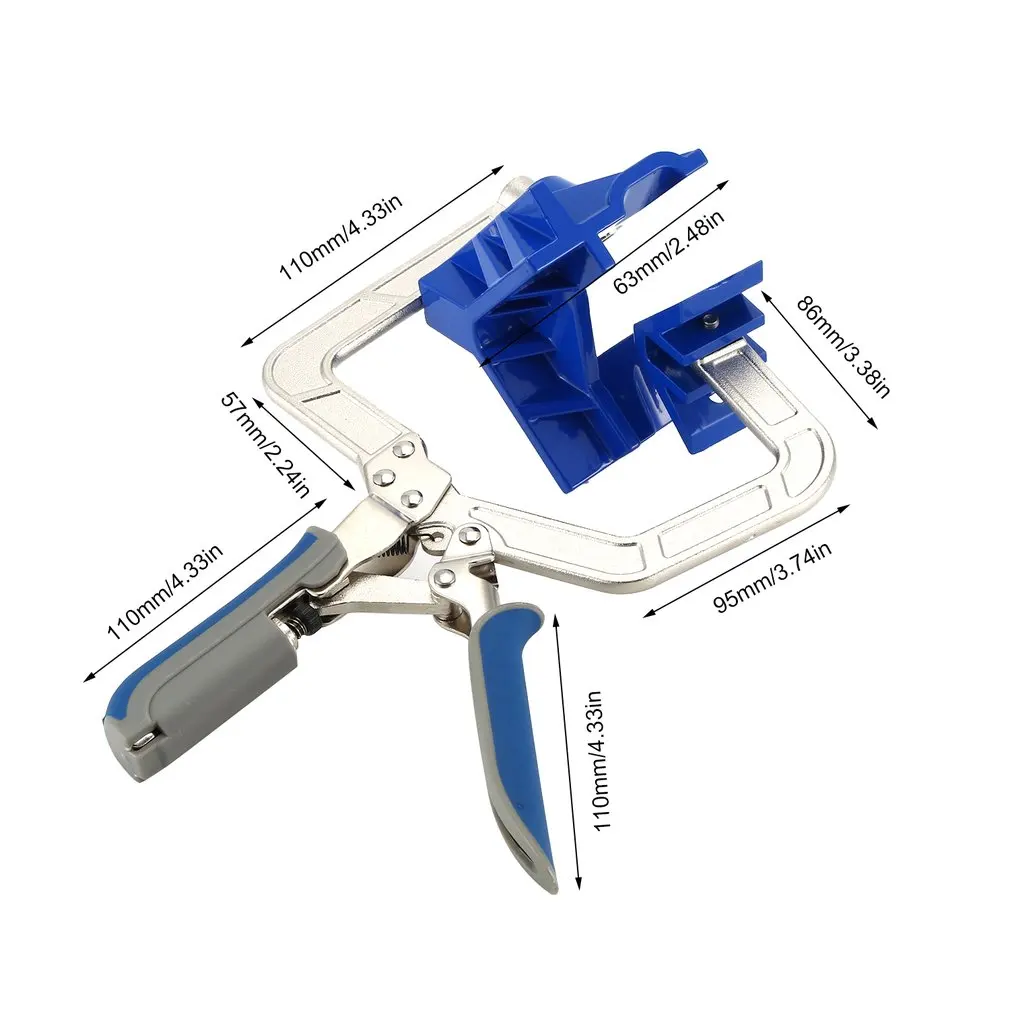 90 градусов правый угол фиксированный удар монтажный угловой зажим Торцовочные Джиги деревообрабатывающий инструмент T суставы KHCCC для Kreg джиги