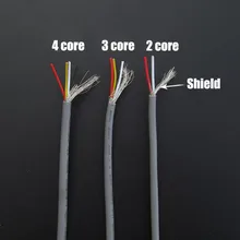 10 м UL 2547/UL2547 22/24/26/28AWG многоядерный Управление кабель медный, экранированный аудионаушники с кабелем Кабель сигнальная линия