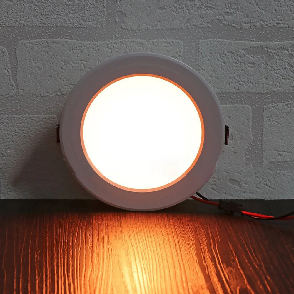 Wide Coverage Recessed Ceiling Down Lights LED RGB Aluminum Remote Control Safe