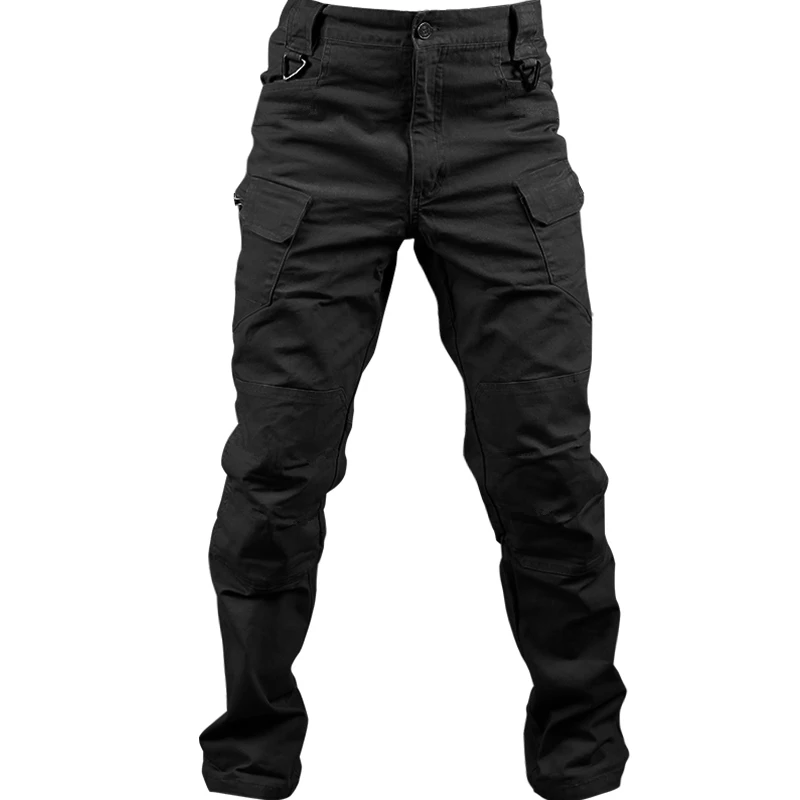 Elastic Military Pants Men Trousers Many Pockets Men Casual Pants Cargo  Pants