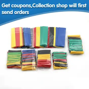 

164pcs/Set Heat Shrink Tube termoretractil Polyolefin Shrinking Assorted Insulated Sleeving Tubing Wrap Wire Cable Sleeve Kit