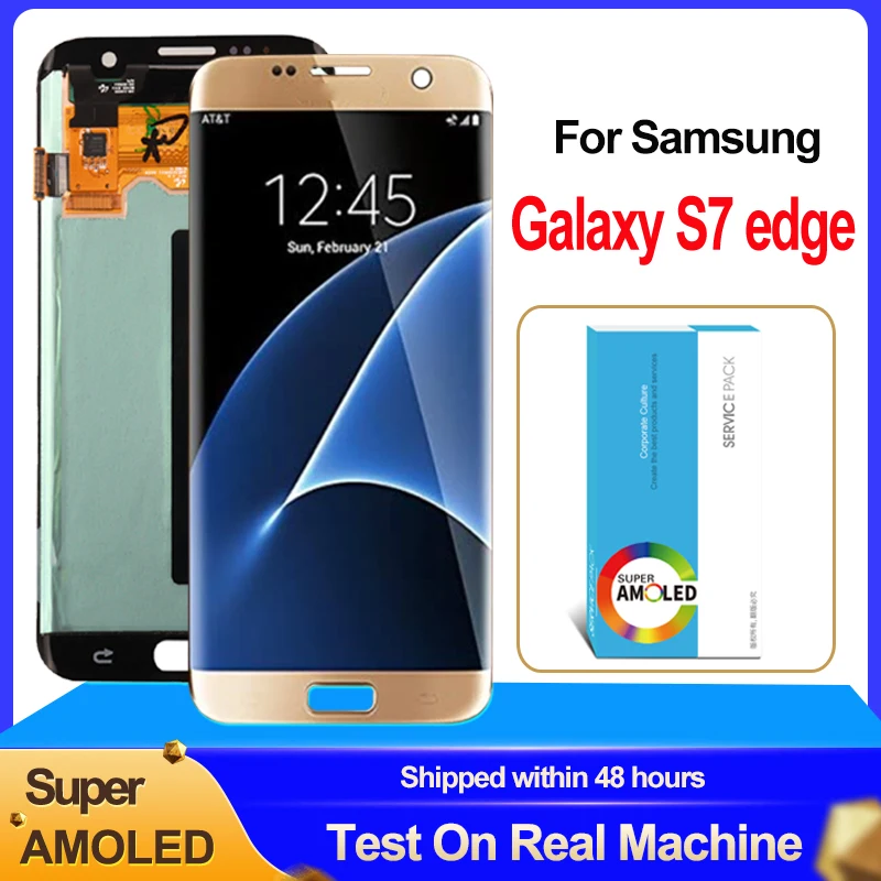 Оригинальный 5 ''Super AMOLED для Samsung Galaxy S7 edge G935 G935F SM-G935F ЖК-дисплей сенсорный экран