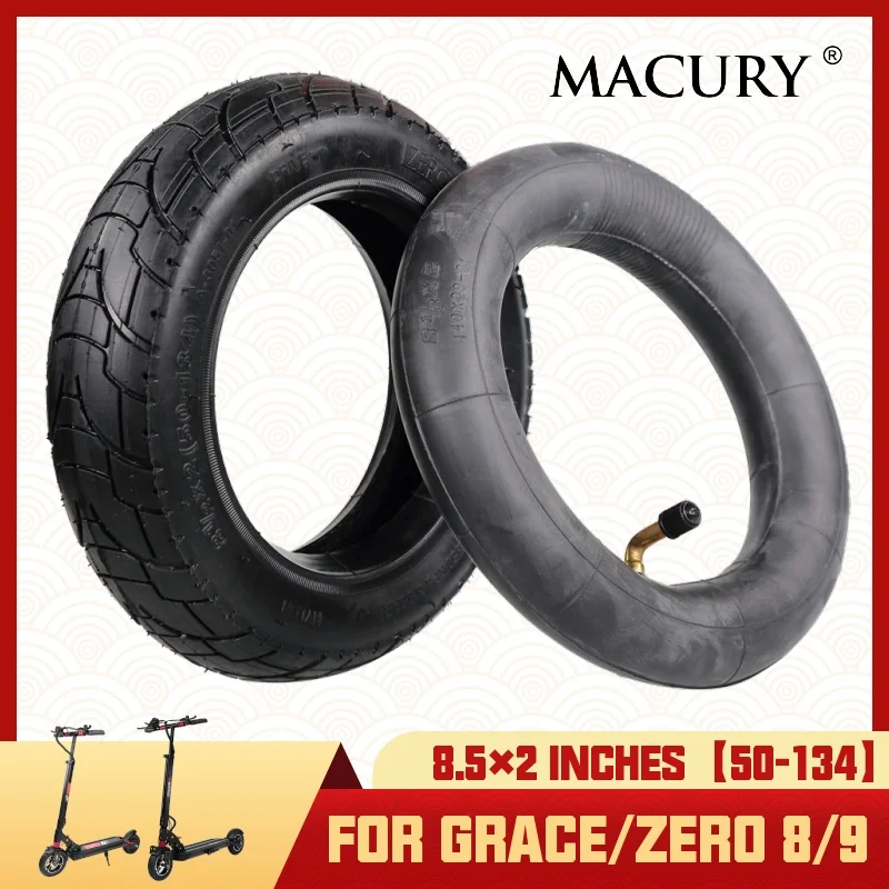 Original ZERO 8.5x2 Inch Pneumatic Tire & Inner Tube for Electric Scooter  GRACE & ZERO 8 9 T8 T9 8.5 Inch Marucy Inflatable Tyre