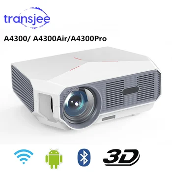 

TRANSJEE HD Projector for Phone support 4K LED 3D Video Beamer 4600 Lumens Projector WIFI Android 6.01 Home Cinema проектор