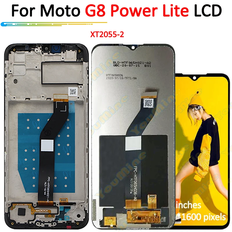 6 5 ''для Motorola Moto G8 мощность Lite ЖК дисплей сенсорный экран дигитайзер для сборки