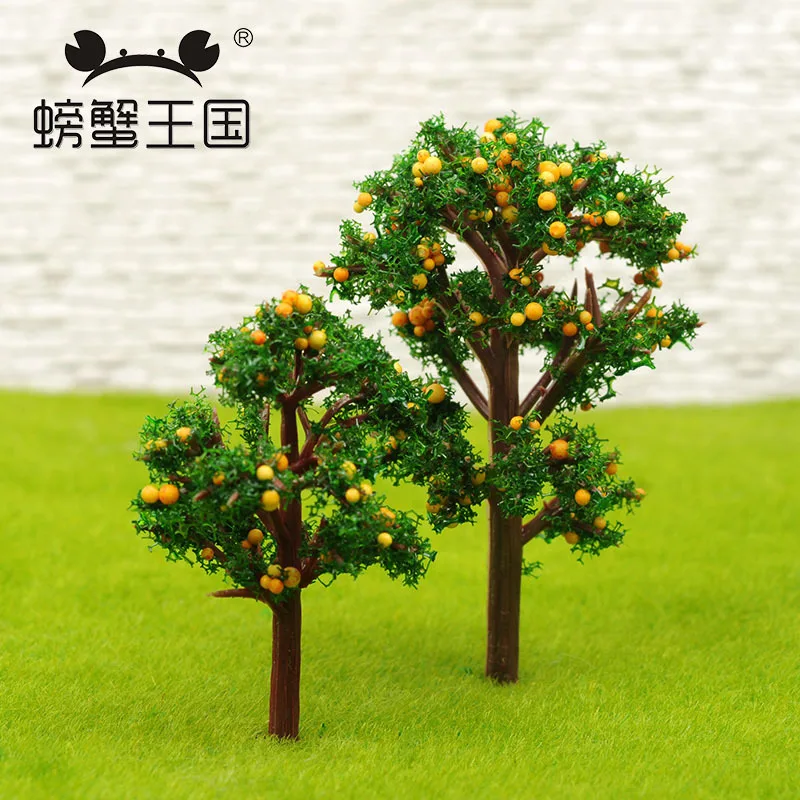  Crab Kingdom DIY Architecture Sand Table Model Material Scene for Making Model Tree Yellow Fruit Tr