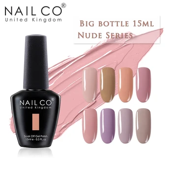 

NAILCO Nude Pink Color Series Gel Nail Polish Set LED UV Vernis Semi Permanent Top Gel Varnish Nail Art Manicure Gellak Polishes