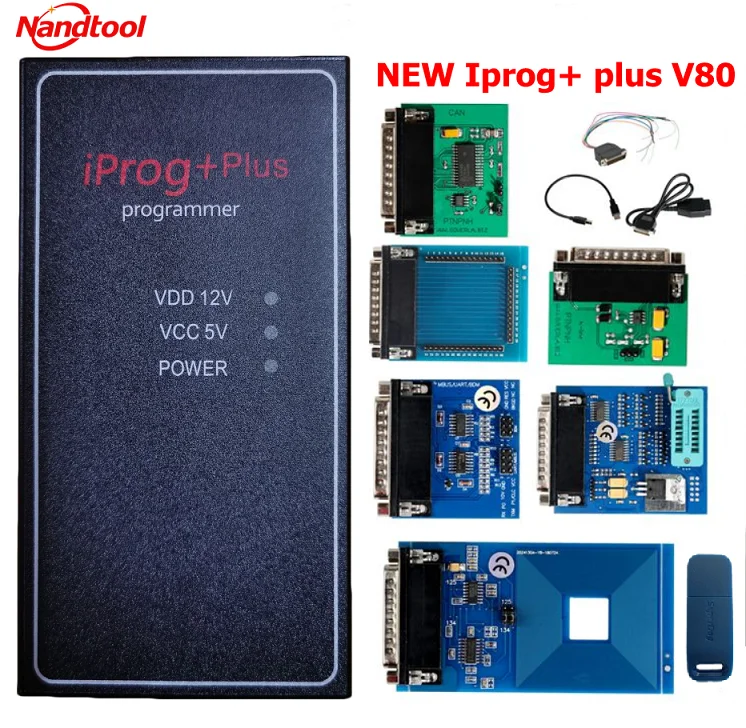 Iprog plus V80 Iprog+ Pro V77 программист IMMO+ коррекция расстояния+ сброс подушки безопасности до Замена Carprog Полный - Цвет: V80 PLUS version