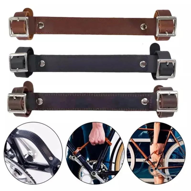 Bicycle Frame Carrying Lifter Bicycle Carrying Strap Bike Strap Cycling Tools Vintage Leather Durable Bike Handle bicycle strap bicycle carrying strap