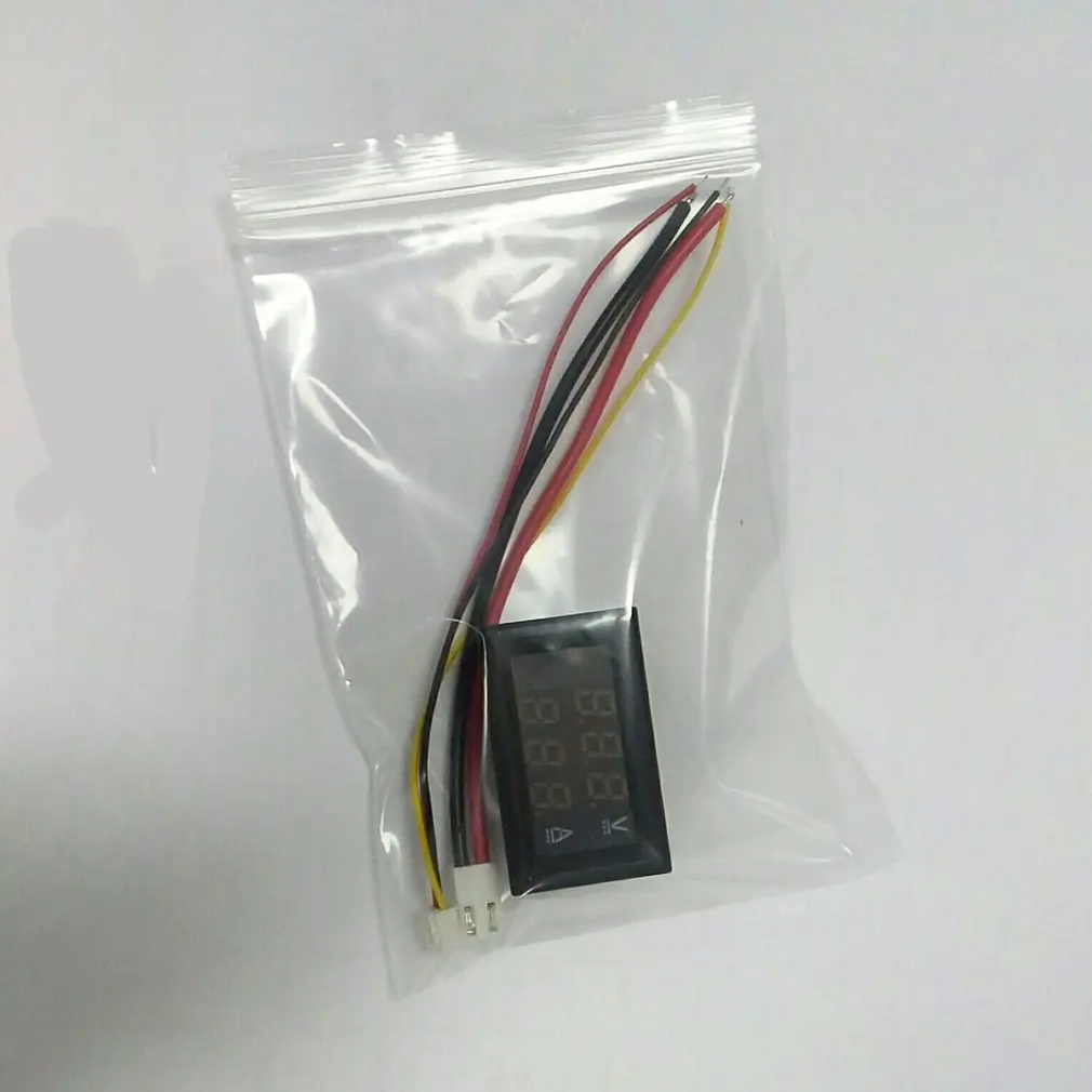 Цифровой Красный светодиодный измеритель напряжения DC100V 10A Вольтметр Амперметр синий+ красный светодиодный усилитель двойной светодиодный вольтметр с цифровым дисплеем