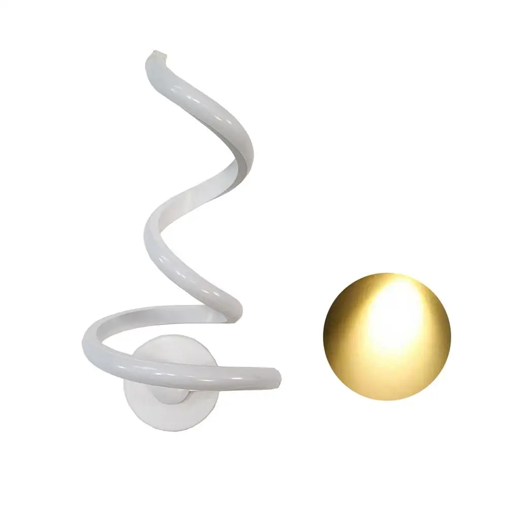 

Wall Light Spiral LED Wall Light Modern Simple Lamp Creative Bedside Lamp For Home Decoration Support Dropshipping