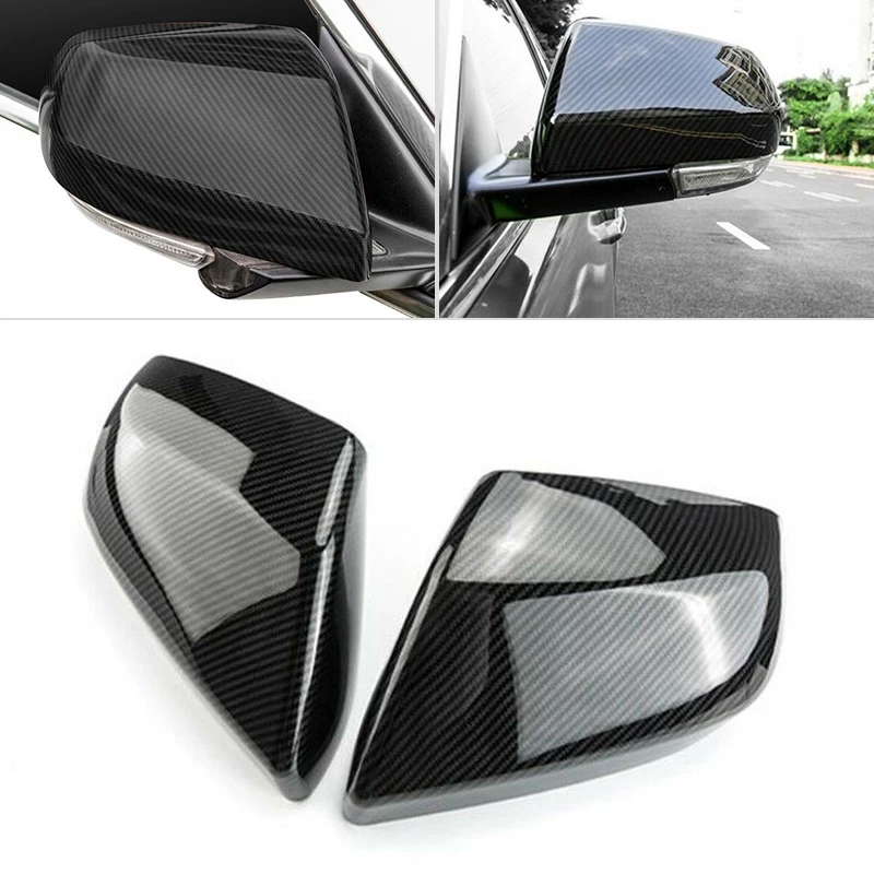 

DWCX 2PCS Carbon Fiber Texture Side Rearview Mirror Cover Cup Protector Trim ABS Fit For Cadillac ATS-L 2014 2015 2016 2017 2018