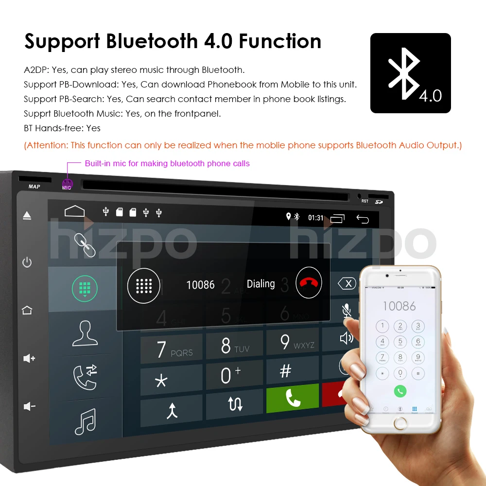Perfect 2GB+16GB Android 9.0 Auto Radio 4/QuadCore 7Inch 2DIN Universal Car DVD player GPS Stereo Audio Head unit Support DAB DVR OBD BT 10 Perfect 2GB+16GB Android 9.0 Auto Radio 4/QuadCore 7Inch 2DIN Universal Car DVD player GPS Stereo Audio Head unit Support DAB DVR OBD BT 10