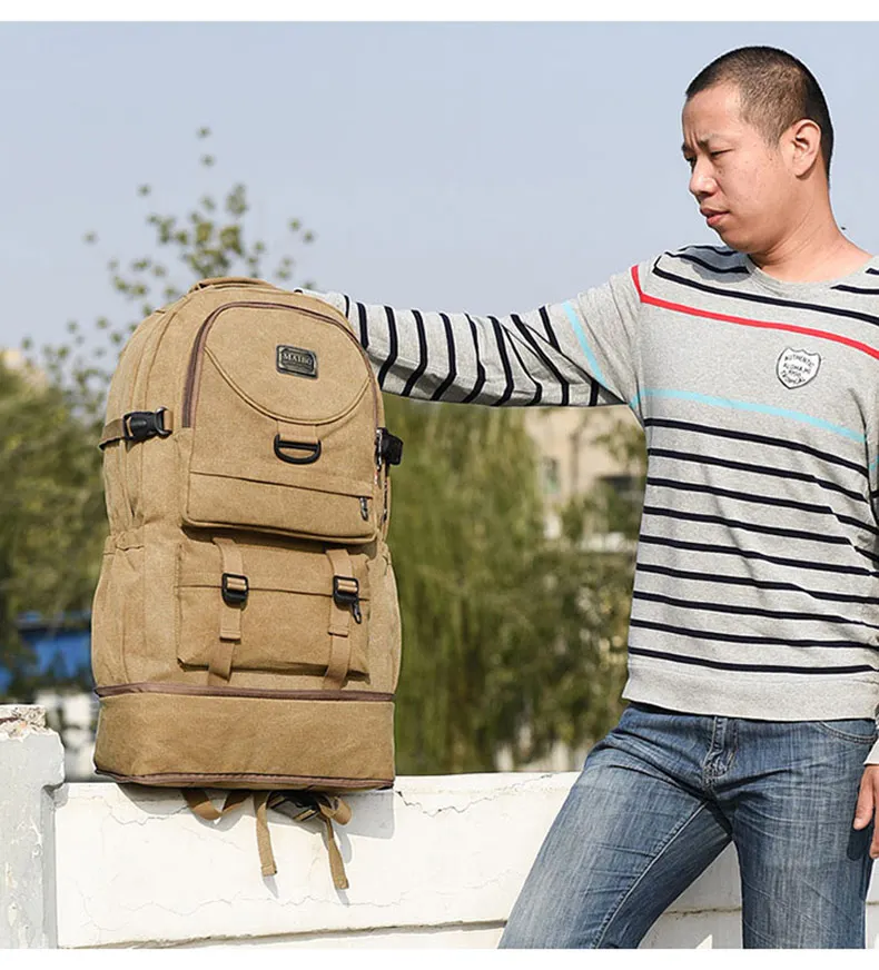 Уличный мужской военный рюкзак, брезентовый армейский рюкзак, большая дорожная тактическая походная сумка, рюкзак Mochila Militar XA267D