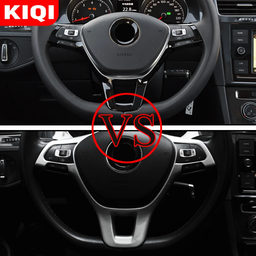 Kiqi Auto Stuurwiel Knoppen Panel Cover Trim Sticker Volkswagen Vw Passat B8 Tiguan Allspace Tiguan MK2 Acc.|Interieurlijsten| - AliExpress