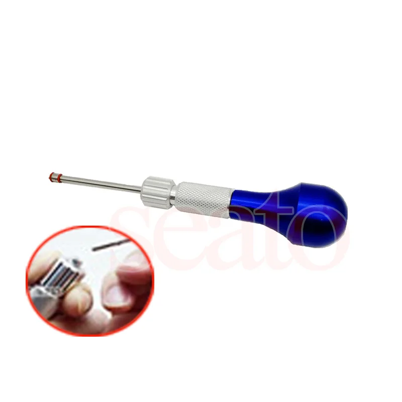 Dental Orthodontic Screwdriver Micro Screw Driver Self Drilling Tool & Orthodontic Mini Screw Titanium Alloy 11 size choose