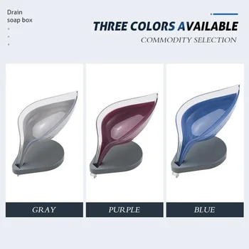 

Leaf Shape Soap Box Bathroom soap holder Dish Storage Plate Tray Bathroom Soap Holder Case Bathroom Supplies bathroom gadgets