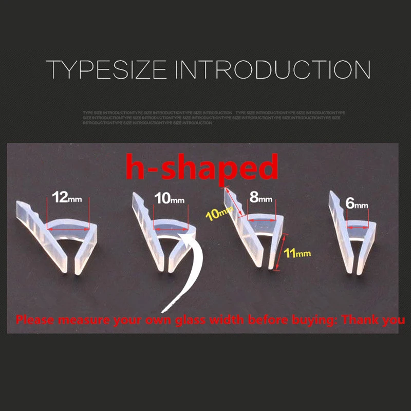 1 м Силиконовые печати раздвижные двери экран Душ двери окна сарай ванная комната уплотнение 6 8 10 12 мм стекло резиновый уплотнитель для душа