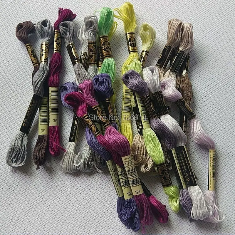 From 01 To 35 DMC New Colors Cross Stitch Floss Yarn Thread | Дом и сад
