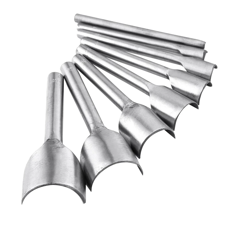 

9PCS Leather Half-Round Cutter Punch Arc-Shaped Cutter Craft, Leather End Punch for DIY Craft Handwork