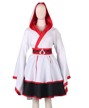 

(QYY-033) Hallween Assassin's Creed III Connor Female Lolita Kimono Dress Game Cosplay Costume