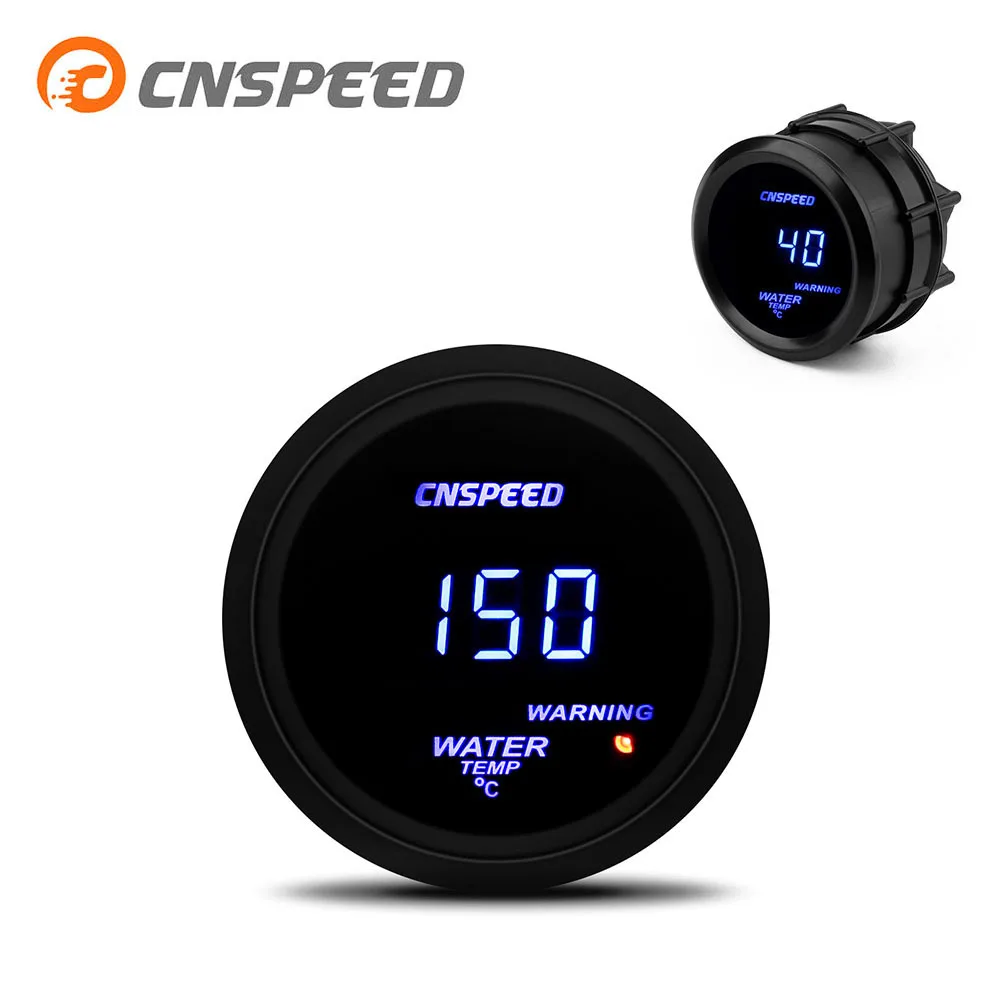 

2-Inch (52 Mm) Blueray Digital Display Water Temperature Gauge Automobile Instrument Motorcycle Instrumentation Black Shell