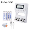 PALO 1.2V AAA and AA rechargeable battery NI-MH 2A 3A batteries + intelligent USB fast charging LCD charger ► Photo 2/6