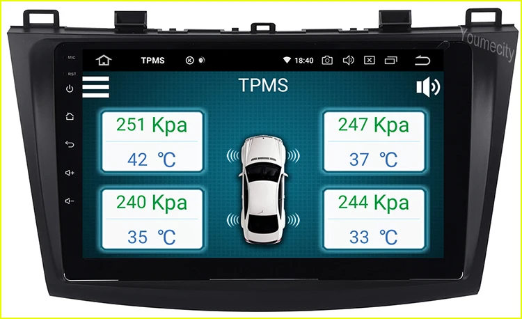 Excellent Android 9.0 Car DVD for Mazda 3 2010 2011 2012 2013 GPS radio video Multimedia player Capacitive IPS Screen wifi USB bluetooth 24