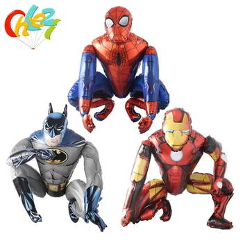 

3D Spiderman iron Man Batman Foil Balloons Super Hero Birthday Party Decoration Kids toys Baby Shower Children's Gifts Globos