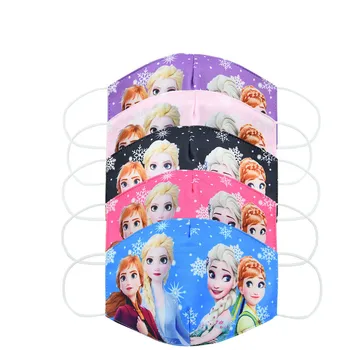 

2020 New CartoonDisney Frozen Dust Washable Masks Breath Anti-Dust Pollution Face Mouth Mask Breathable For Children Kid Adult