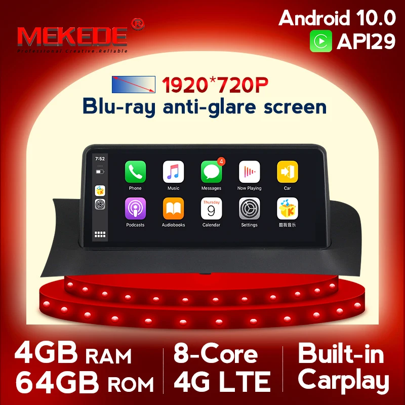 MEKEDE Android 10 ID7 8-ядерный автомобильный DVD-проигрыватель для BMW X3 F25 X4 F26 CIC/NBT плеер