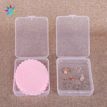 

Puff Box Transparent Plastic Box Mask Eyelash Jewelry Holder Silkworm Cocoon Packaging Case Multifunction Dust-Proof Organizer