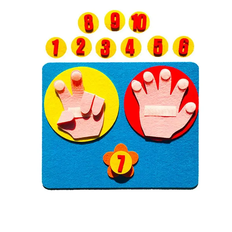 

Children Maths Toys Finger Counting 1-10 Learning Kindergarten Mathematics Educational Toy Finger Numbers Set Maths Teaching Aid