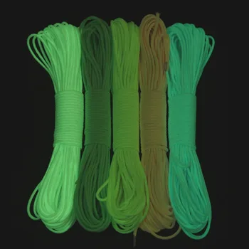 

3 Meters Survival Paracord Luminous Rope Camp Glow Paracord 550LB 7 Strands Parachute Cords Lanyard Ropes Camping Equipment