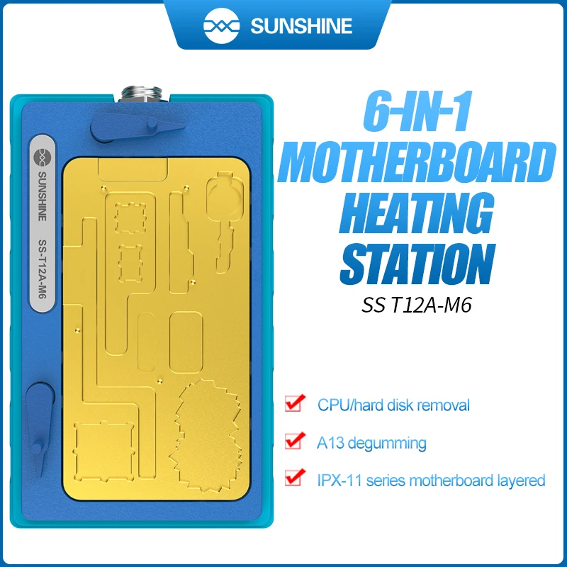 

SUNSHINE T12A-M6 6-in-1 motherboard layered heating station for IPX-11 series 20 precise positioning and efficient heating