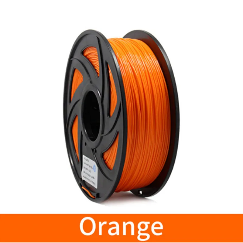 Orange 1 кг 1,75 мм PLA Синтетическая нить печати красочные материалы для 3D-принтеры накаливания экструдер ручка Радуга Пластик аксессуары цвета красный, серый - Цвет: Orange