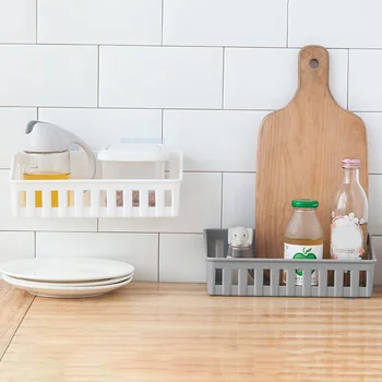 

Bathroom Shelf Adhesive Storage Rack Hooks Kitchen Home Decoration Shower Shelf Rack Storage Bath Room Accessories