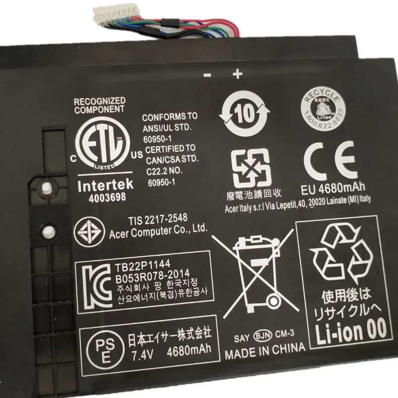 Сменный литий-ионный аккумулятор для ноутбука acer Aspire S7 S7-391 MS2364 AP12F3J 7,4 v 35wh