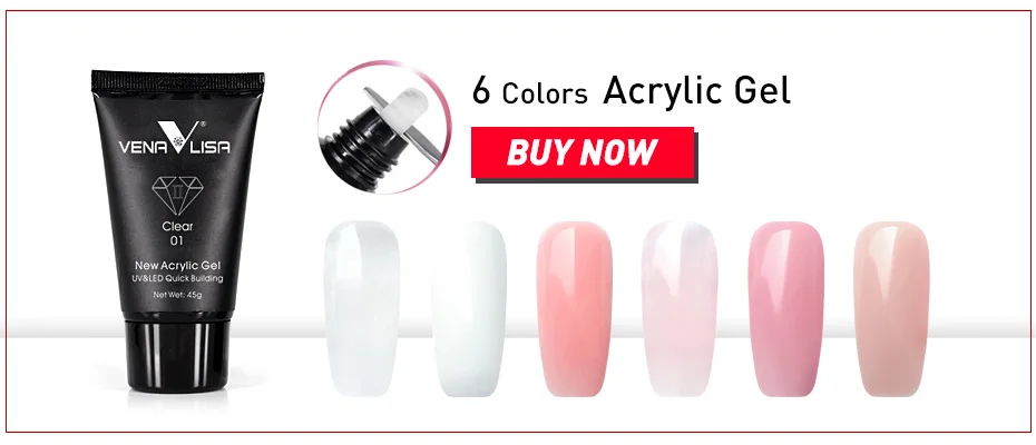 4 stücke/Kit Ven alisa Poly Nagel Gel Kit Gelee UV Konstruktion schnelle Verlängerung Gel Nagels pitze Slip Lösung Nagel Werkzeug Slice Pen Hartgel – Detail 1