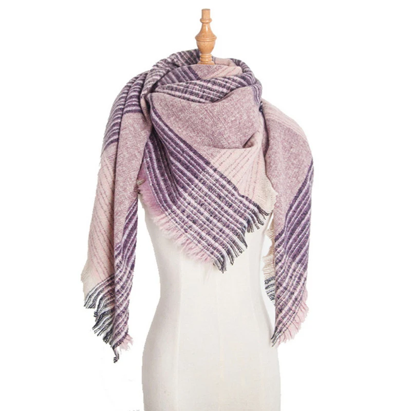 Женский зимний шарф женский кашемировый шарф большая шаль женское одеяло тёплый шарф-шаль для улицы мягкий шарф