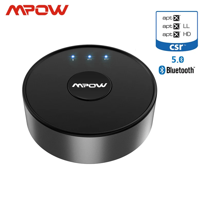 Mpow BH261 Aptx HD Aptx-LL Bluetooth 5 0 беспроводной передатчик аудио AUX адаптер 15 м/50 футов