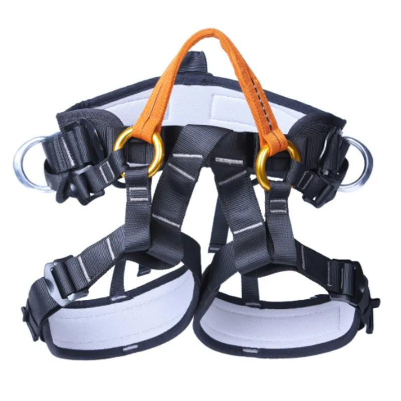 

Outdoor Rock Safety Climbing Rappelling Harness Seat Belt Fall Protection Gear