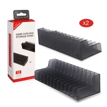 

1set Game Card Box Storage Stand Disk Holder Accommodate 24pcs Discs Rack for Switch