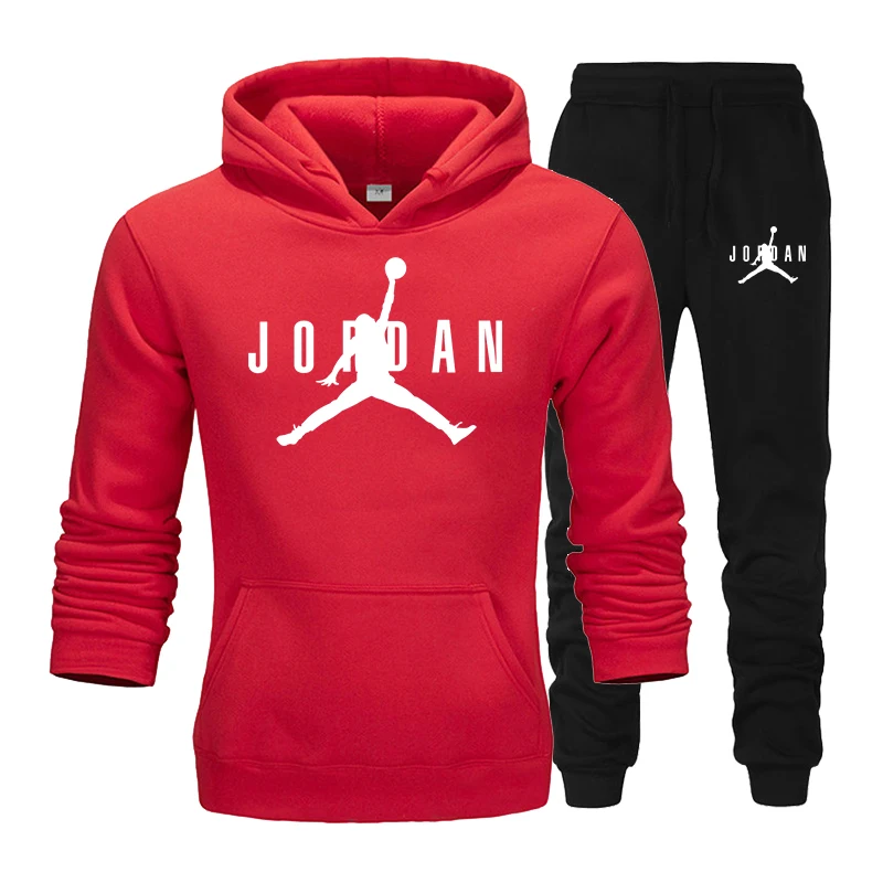 23 JORDAN осень зима Лидер продаж мужские комплекты толстовка+ брюки 2 шт. наборы Повседневный Спортивный костюм Мужская спортивная одежда тренажерные залы фитнес пот брюки