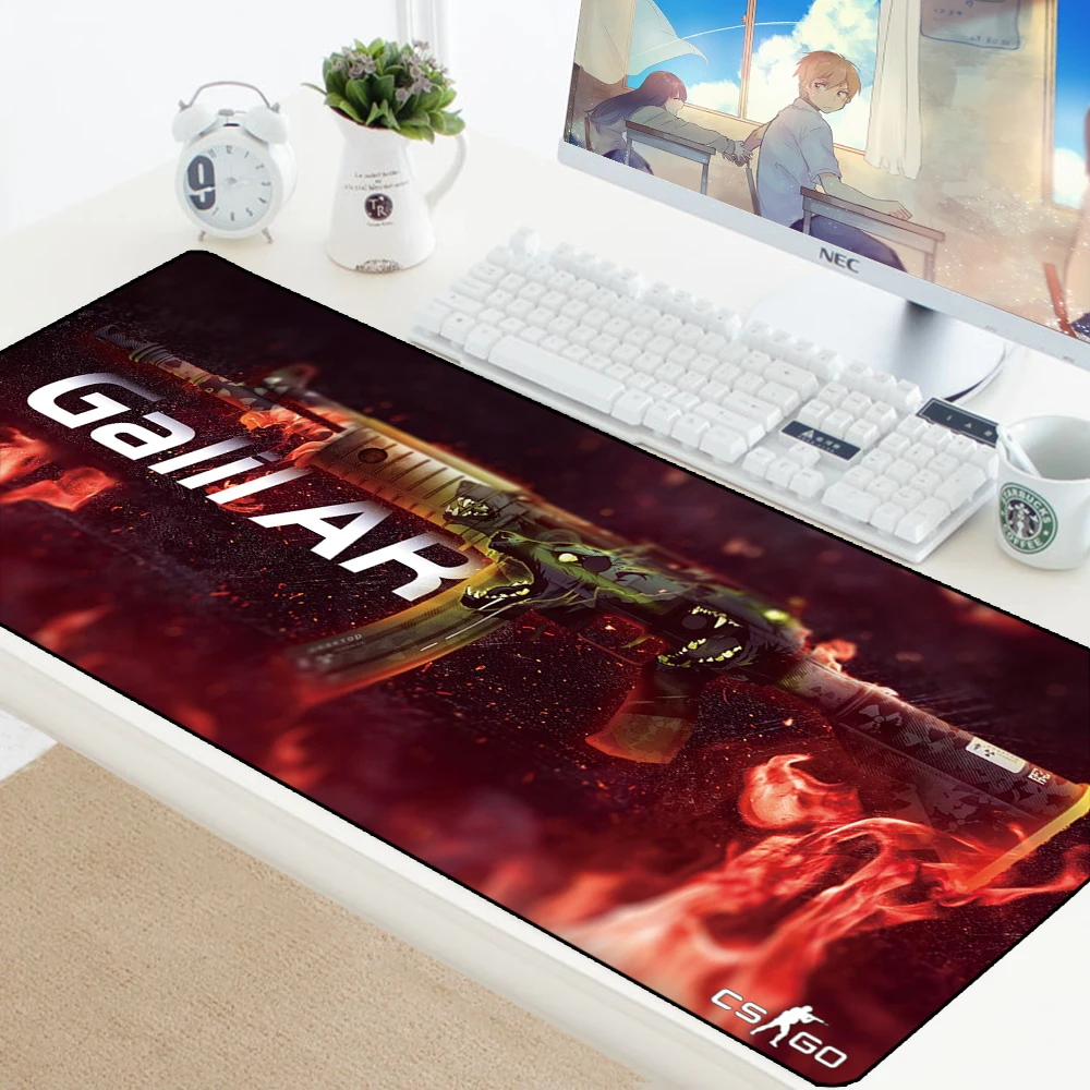 Игровой коврик для мыши CS GO, большой нескользящий коврик для мыши с клавиатурой, Hyper Beast AWP Boyfriend, подарок, оверлок Edge, большой игровой коврик для мыши XL