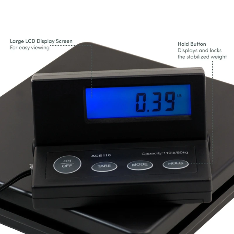 110Lb 50Kg Electronic Scale Parcel Letter Scale Express Commercial Scale Digital Display