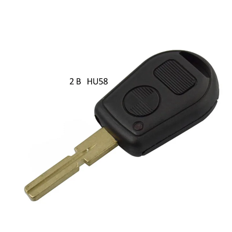DIYKEY Remote Key Shell 2 / 3 Buttons HU92 / HU58 Blade for BMW E31 E32 E34 E36 E38 E39 E46 Z3 M3 X5 Z4 325 330 i Ci Xi