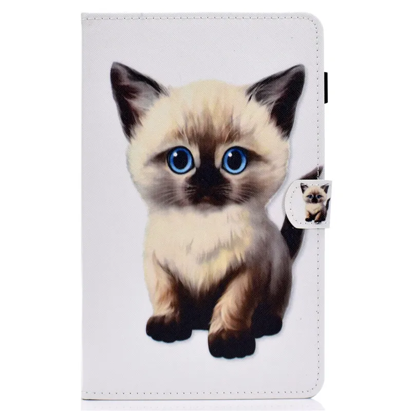 Kawaii Кот Бабочка шаблон для samsung Tab A 10,1 чехол для планшета Funda для Galaxy Tab A 10,1 SM-T510 SM-T515+ ручка